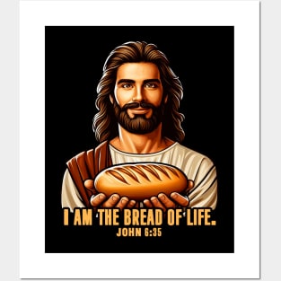 John 6:35 I Am The Bread Of Life Posters and Art